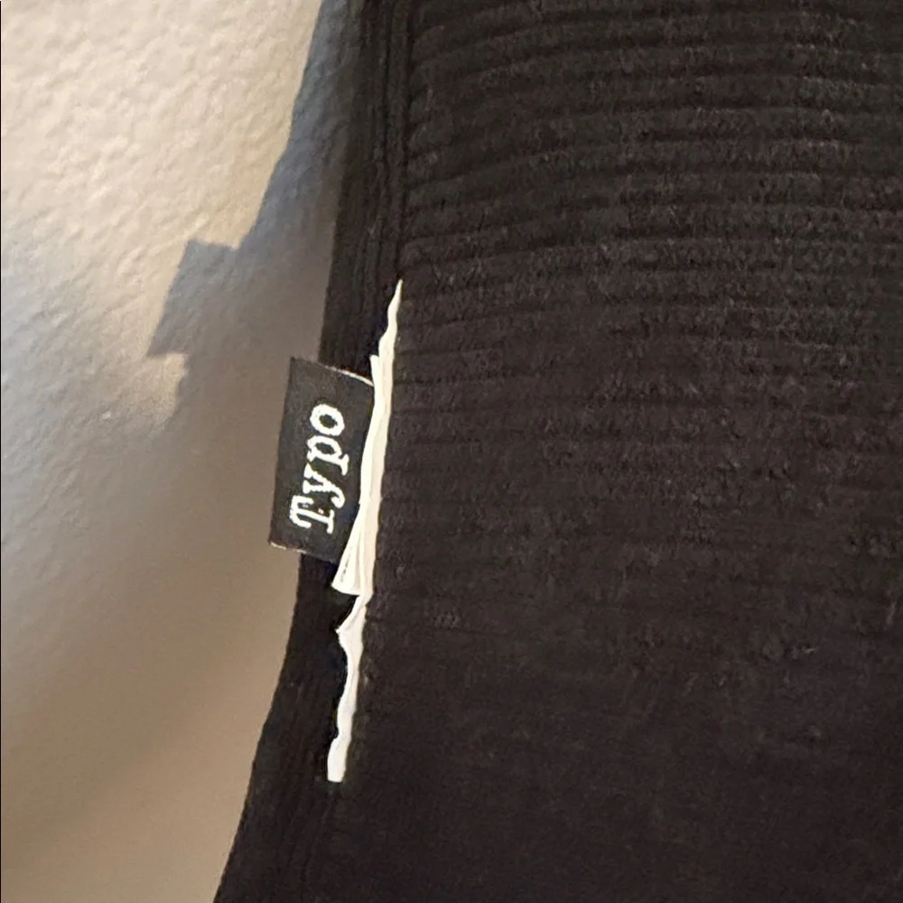 Black 'Reserved' Decorative Pillow